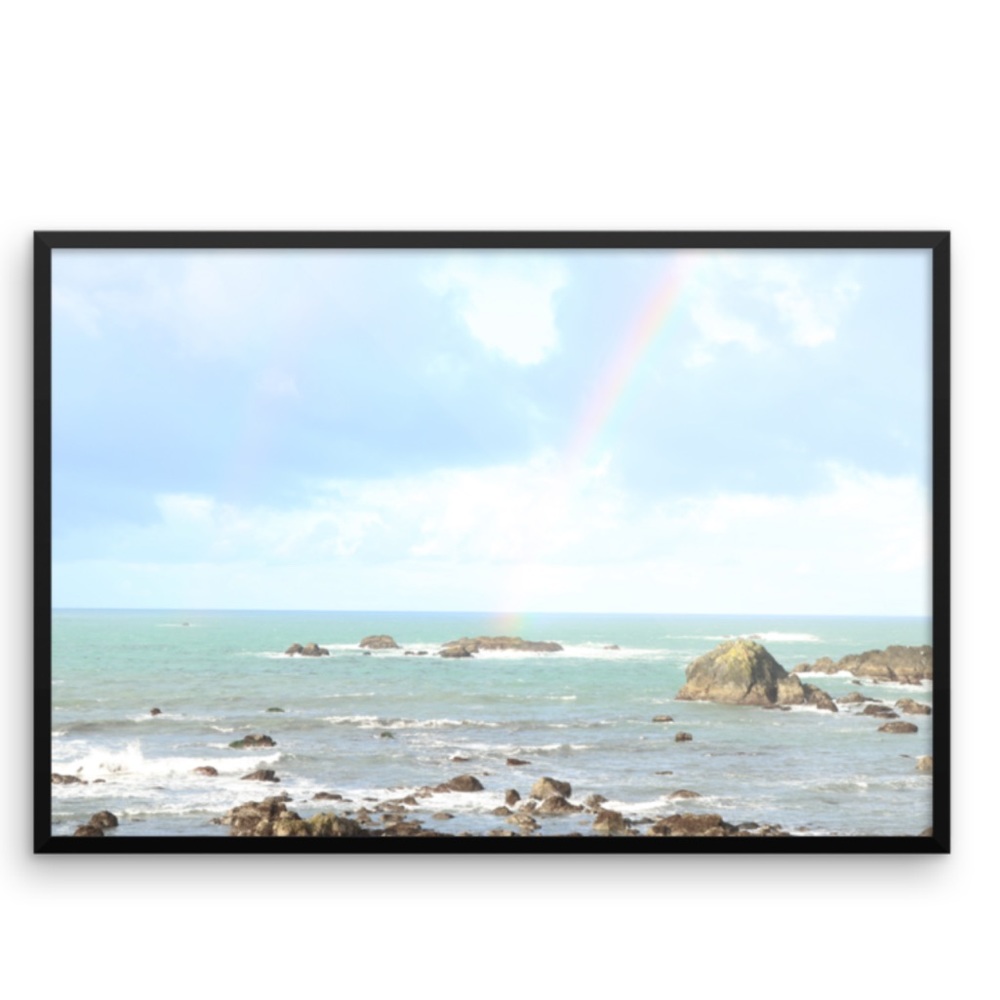 End Of The Rainbow Sunrise Framed Print Wall Decor